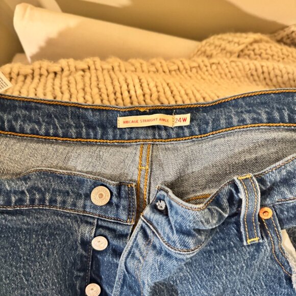 Levi's Ribcage Straight Ankle Women's Jeans Size 20-22W - Picture 3 of 4